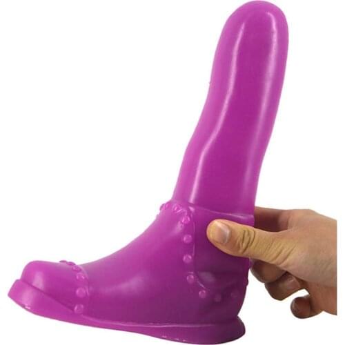 Big Anal Plug Foot Martin Boots Design Big Dildo Black Huge Penis Sex Toys for Women Lesbian Flirting Toy Masturbation Goods JI