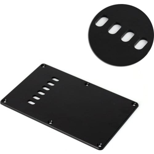 Ply Single Black Guitar Tremolo Spring Backplate Cover For Black Electric Guitar