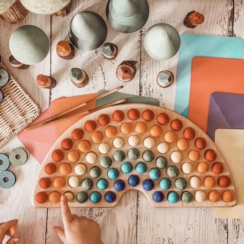 Wooden Stacking Building Blocks Christmas Gift Kid Educational Toy Puzzle Set