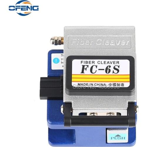 FC 6S fiber cleaver Cold Contact With 12 BladeS FC-6S Metal Material FTTH fiber cable cutter knife cleaver tool