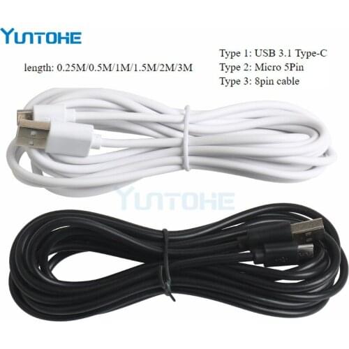 Fast Charging Charger Micro USB Cord For Samsung Xiaomi USB Cable For iPhone X 8 7 6 USB Type-c Mobile Phone Cable 5000pcs