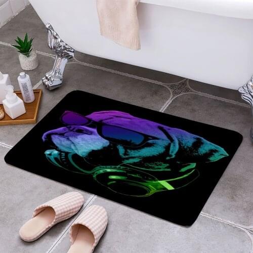 DJ Boxer Dog 3D Print Doormats Rectangle Non-Slip DoorMat Bedroom Kitchen Entrance Print Door rugs Dropshipping