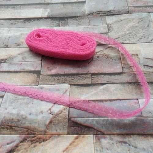 Beautiful Hot 10 yards 15mm Width Rose Lace Ribbon Lace embroidery DIY Decoration For Clothes Sewing Accessories