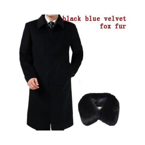 Plus Size 4XL New Fashion 2020 Winter Coat For Men Long Pea jacket Male Windbreaker Cashmere Coat Men Overcoat LX2421