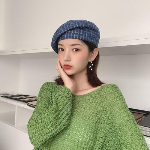 2021 New Fashion Beret Hat Girls Autumn Hat Outing Artist Painter Hat Cotton Vintage Trend Street Hip Hop caps