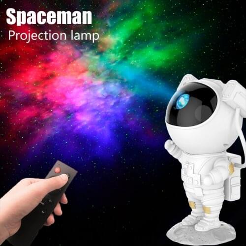 Novelty Spaceman Galaxy Projector Lights Starry Sky Projector LED Night Light Astronaut Projector Lamp Kids Gift Room Decor