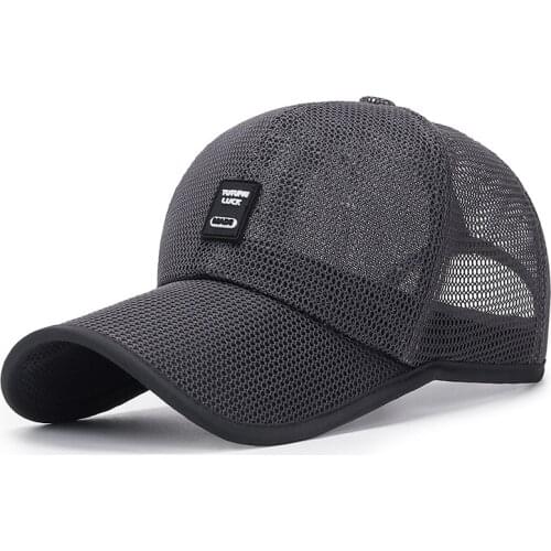 Simple Arrival Adult Unisex Mesh Baseball Caps Adjustable Cotton Breathable Comfortable Sunshade Sun Hat Snapback Caps Gorras