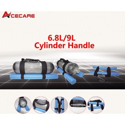 Handmade 6.8L/9L Carbon Fiber Cylinder Pcp Air Rifle Tank Paintball Air Gun Airforce Condor Bottle Bag Portable Handle Cover