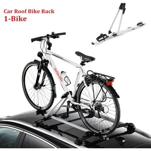 SHITURUI Medium Duty 1-Bike Car Roof Mount Bike Rack Carrier,Cross Bar Need To Buy Separately
