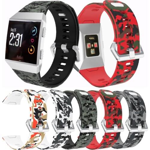 Silicone camouflage strap For Fitbit Ionic Fashion/sport Watch wrists For Fitbit Ionic new smart watch band bracelet accessories
