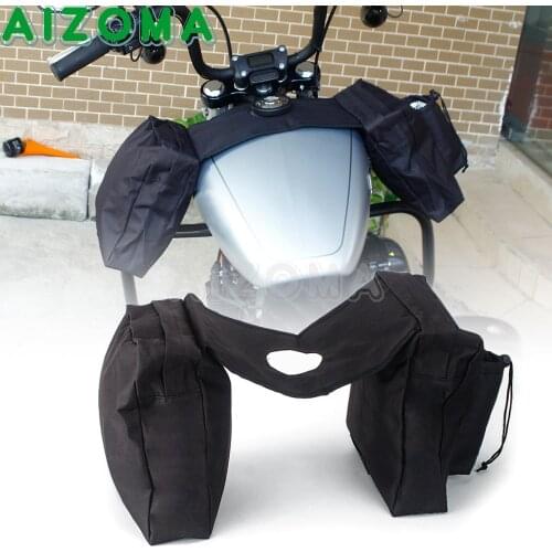 Motorcycle ATV Snowmobile Cargo Storage Bag Universal Off-road Vehicle 600D Oxford Cloth Tank Storage Saddle Bag Cup Holder
