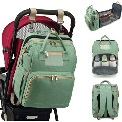 Handbag Portable Stroller Travel Mummy Bag Diaper Bag Moms and Dads Backpack Multifunctional Baby Bed Bags Maternity Nursing