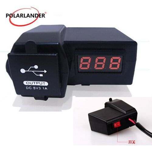 LED Digital Display Volt Meters Car USB Charger Triple USB Charger Accessories Car Voltmeter for Car Auto Motorcycle Boat Truck