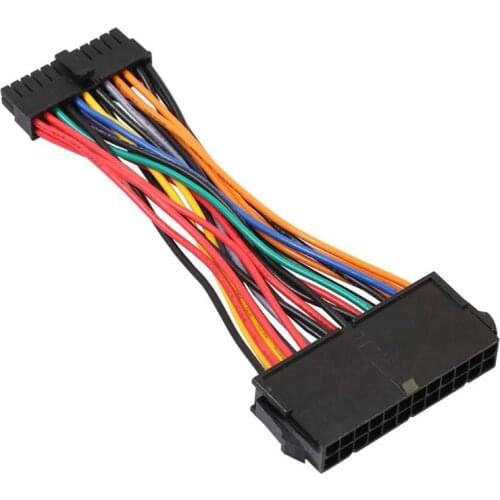 1pc 24Pin Female to Mini 24P Male Internal Power Adapter Converter Cable Wire for DELL 780 980 760 960 PC Match Common ATX PSU