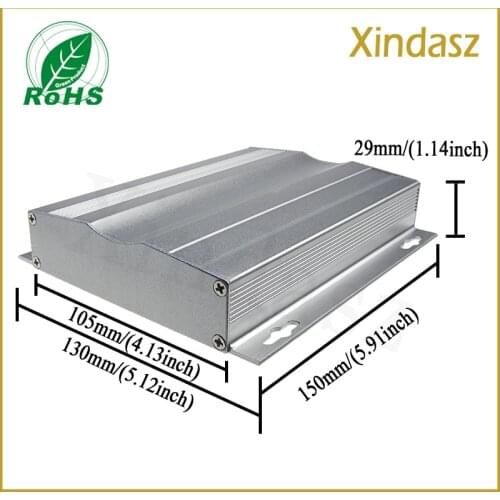 1pcs/lot 150*130*29mm Slivery aluminum electrical enclosure boxes,aluminum enclosure extrusions Aluminum case free shipping