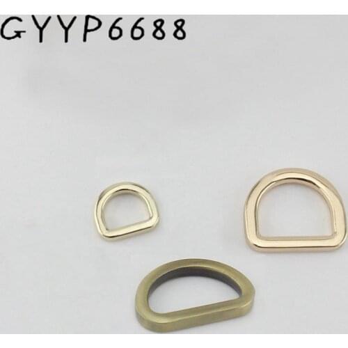 10pcs 10mm 18mm High quality flat Square edge buckle D ring not open bag accessories hardware metal buckle connection buckle