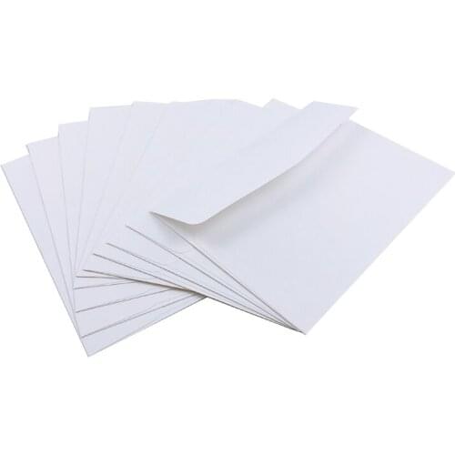 10pcs/lot White Blank DIY Paper Multifunction Business Gift Card Envelopes For Wedding Birthday Party Invitation Decoration