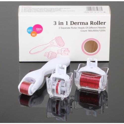 3in1 Micro Needle skin vibrating derma roller Microneedle DermaRoller body roller face roller eye roller with CE