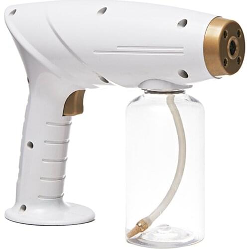 300ML Portable Electric Sanitizer Sprayer Blue Light Rechargeable Nano Steam Water Spray Gun Home Disinfection Machine Atomizer