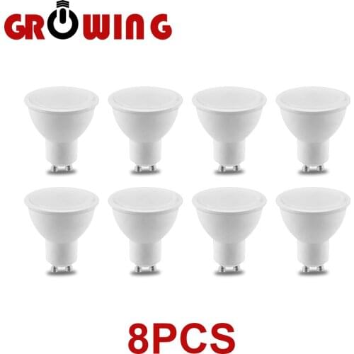 On sale!8Pcs/Lot Hot Size LED Spotlight GU10 5W Lighting Bulb 220V-240V Indoor Lighting 3000k/6000k Home Decoration Bombillas