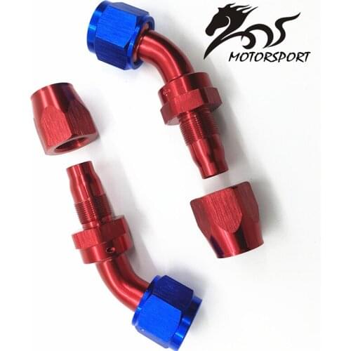 AN12-45 45 Degree Aluminum Oil Cooler Hose Fitting Swivel Hose End Fitting Adapter Oil Fuel Line