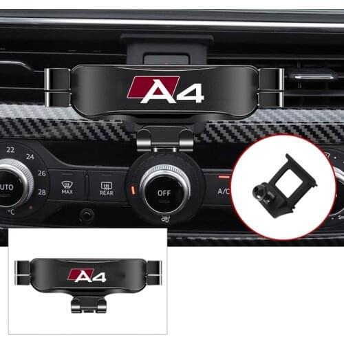 For Audi A4 B9 8WH 2017-2021 Car Accessories Car Mobile Phone Holder Air Vent Outlet Clip Stand GPS Gravity Navigation Bracket