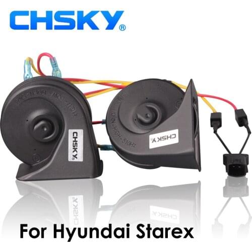 CHSKY Car Horn Snail type Horn For Hyundai Starex 2007 to NOW 12V Loudness 110-129db Auto Horn Long Life Time High Low Klaxon