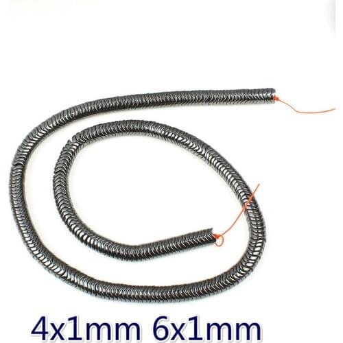 Natural Hematite Magnet Beads Vacuum Plating Wavy Hematite Beads DIY Making Bracelet Necklace Accessories