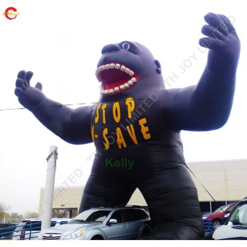 Purple dark advertising giant inflatable gorilla