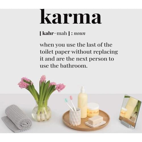 Exquisite Karma English Quotes Home Decor Modern Decoration For Kids Room Living Room Wall Art Decal Wallpaper