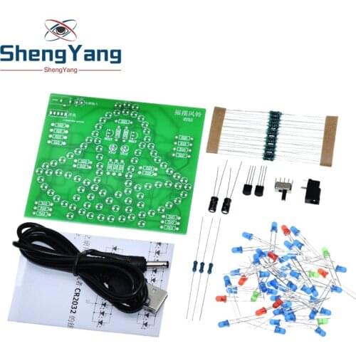 Laboratory Swing bells Wobbly Windbell Fun Electronic DIY Kit Wring 95 LEDs Wind bell 5V 9V