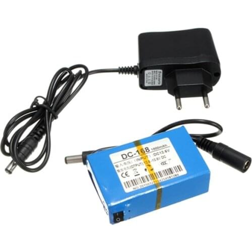 Super Rechargeable Protable Lithium-Lon Battery DC 12V 1800mAh with EU/US Plug