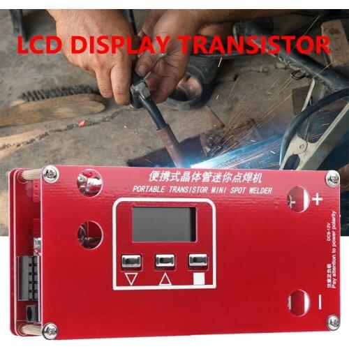 Portable Transistor Spot Welder Mini Spot Welding Machine for 18650 12V Battery LCD Display Screen Spot Welder Welding Tool Kit