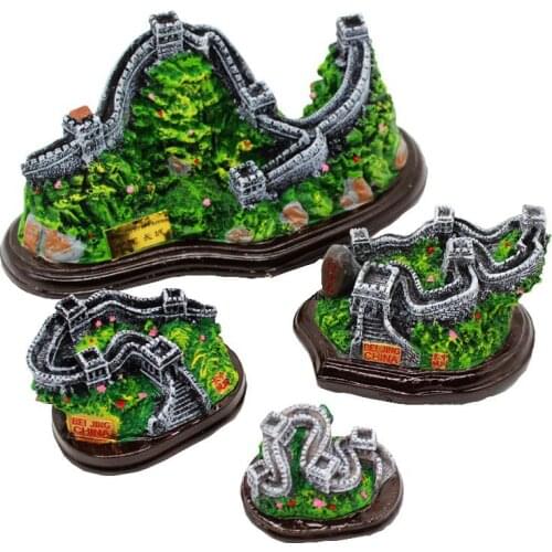 Handmade Painted Great Wall of Beijing, China Creative Resin Crafts Tourism Souvenir Gifts Collection Home Decortion