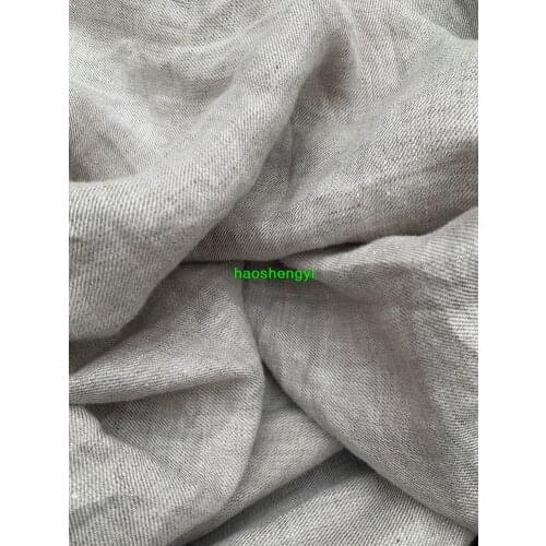 High-grade Hanma Yulu Hemp Yarn-dyed Fabric Pure Natural Garment Fabric