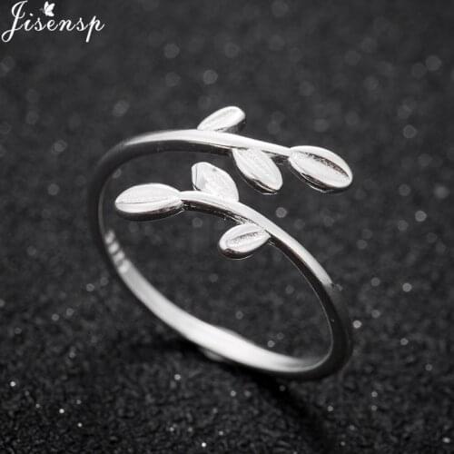 Jisensp Fashion Engagement Rings for Women Cute Leaves Open Rings Ethnic Boho Bohemia Knuckle Ringen Jewelry Bijoux Wholesale