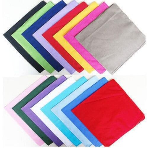 2018 New 100% Cotton Soild Plain Black White Navy Blue Red Color Bandanas For WomensMens Multi Colour Style Wristband