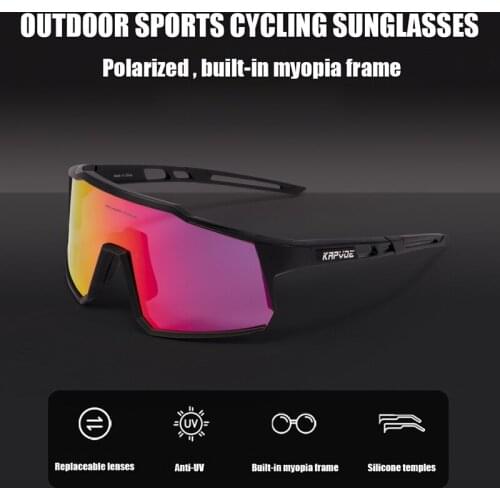 2021 Polarized Men Outdoor Mountain Cycling Goggles Bicycle Eyewear Road Bike Protection Glasses Windproof Sport Sunglasses