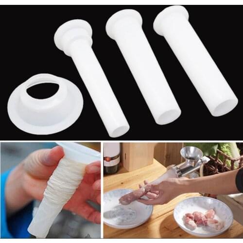 3pcs/Set Sausage Stuffer Filling Tubes Meat Grinder Sausage Maker Funnels Nozzles With 5.7cm Base Kitchen Tools