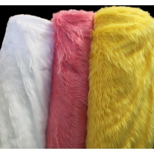 9cm red yellow camel plush fabric Cosplay clothing props counter diy fur fabric 0.5MX1.5M