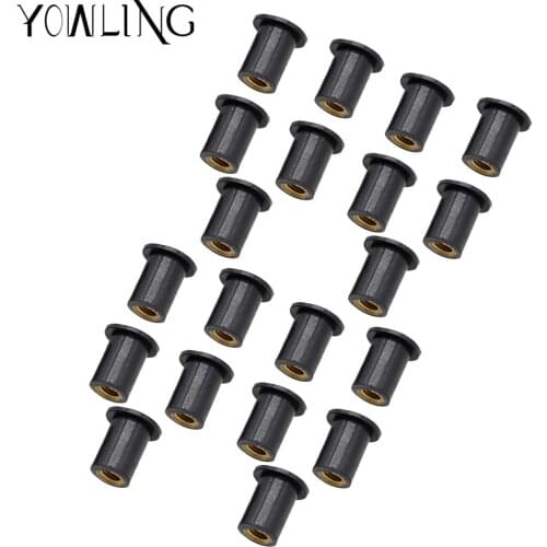 Motorcycle Accessories Well Nut brass wellnut Motorcycle Bike Windscreen Fairing M5 5mm for YAMAHA YZF R1 R3 R6 MT03 MT09 MT07