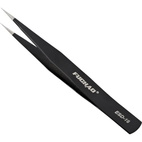 Anti-static Steel Straight Tweezers With anti-magnetic, Acid Corrosion