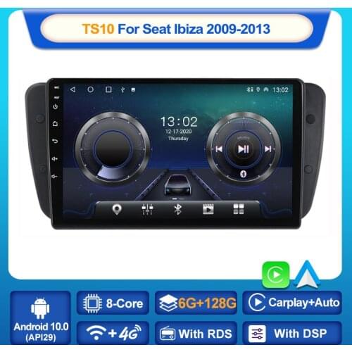 MEKEDE 6+128G Android 10 Car Radio Multimedia Video Player For Seat Ibiza 6j 2009-2013 Navigation GPS 2din autoradio NO dvd WIFI