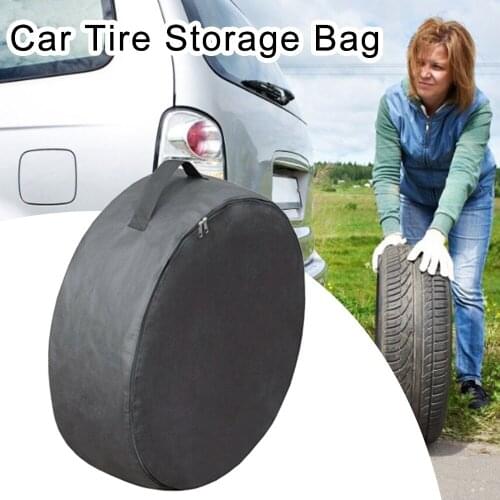 Universal Car SUV Tire Cover Case Spare Tire Wheel Bag Tyre Spare Storage Cover Tote Polyester Oxford Cloth Polyester Waterproof
