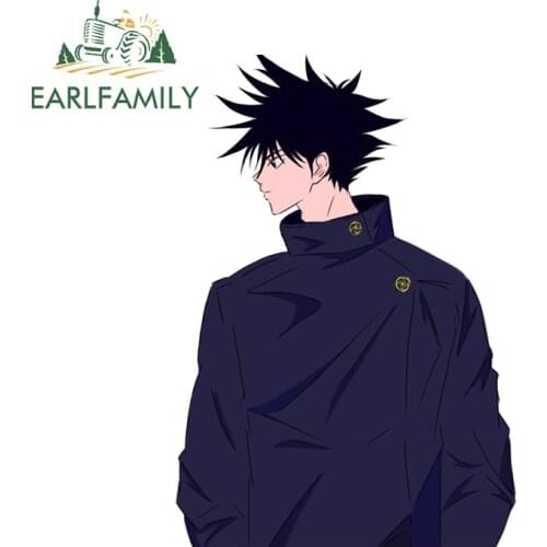 EARLFAMILY 13cm x 9.1cm For Jujutsu Kaisen Gojo Satoru Car Graffiti Stickers Cartoon Decal Waterproof Sticker Custom Printing