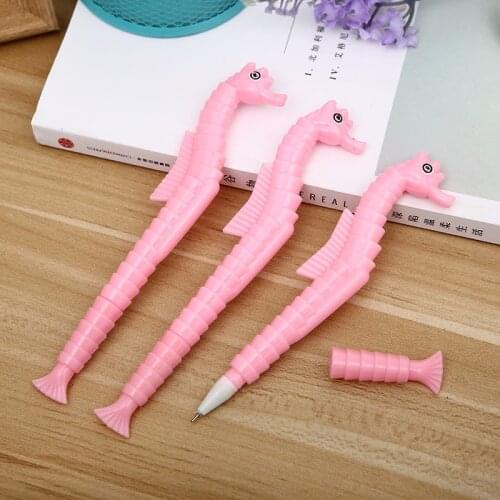 South Korea new students start school gift creative cute hippocampus gel pen office stationery black ink pen factory wholesale