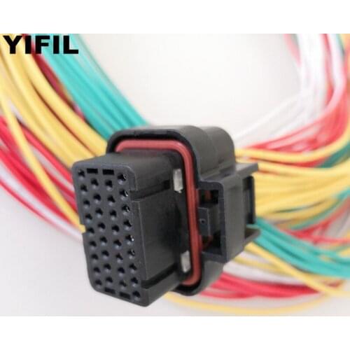 34 Pin/Way Female Tyco AMP Auto Oil Gas Connector Plug Socket With Cable Wire Pigtail 4-1437290-0