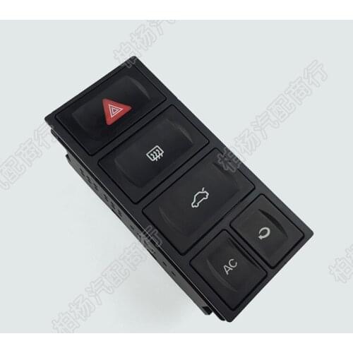 Car AC Double Flash Emergency Light Button For Volkswagen Old Jetta Combination Switch Trunk on