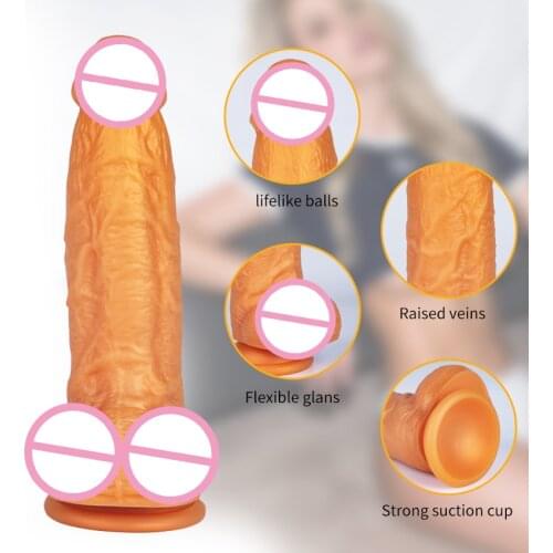 Skin Feeling Realistic Penis Soft Sexy Huge Dildo Anal Female Masturbator Multiple combinations Liquid Silicone Dildos for Women