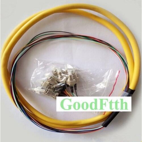Fiber Optic Pigtail FC UPC FC/UPC SM 12 cores distribution 0.9mm GoodFtth 0.5-3m